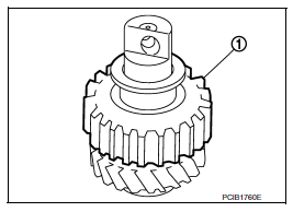 Reverse idler shaft and gear