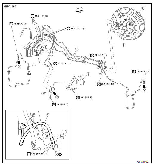 Brake piping