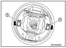 Rear drum brake