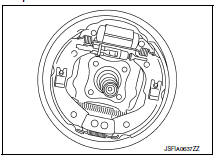 Rear drum brake