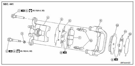 Rear disc brake