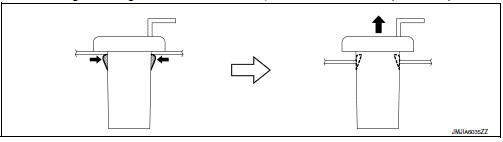 Removal and Installation - Seat Cushion Hook 