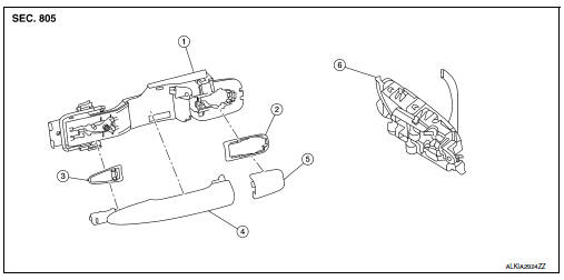 Rear door handle