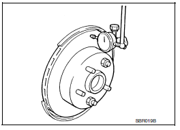 Front disc brake : inspection 